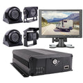 JOINLGO 4 Channel H.264 2.0MP 1080P AHD Mobile Vehicle Car DVR MDVR Video Recorder Kit with Night Vision Waterproof Side Front Rear View Car Camera 10 Inch Screen