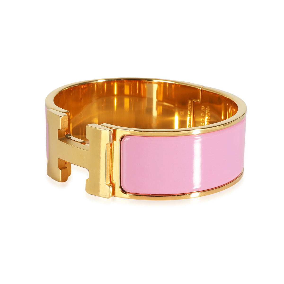 Hermès Clic Clac Bracelet in Gold Plated Pre-Owned