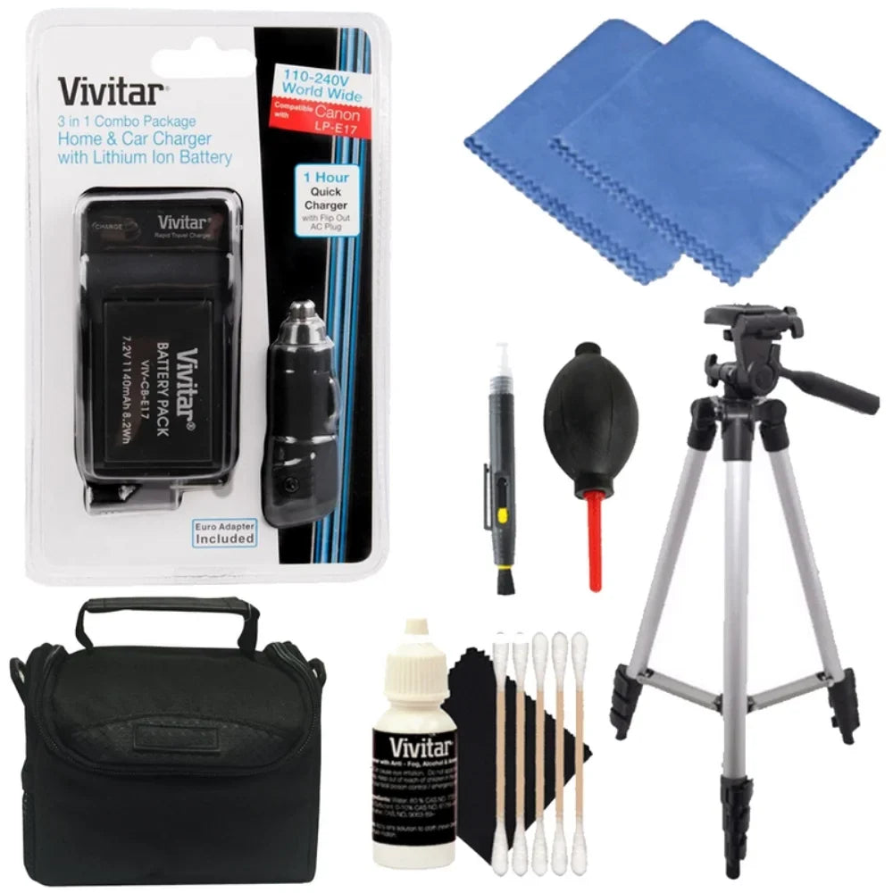 Vivitar (VIV-CBE17-KIT) Replacement Battery CANON LP-E17 Kit for CANON Rebel T6i, T6s, KISS X8i