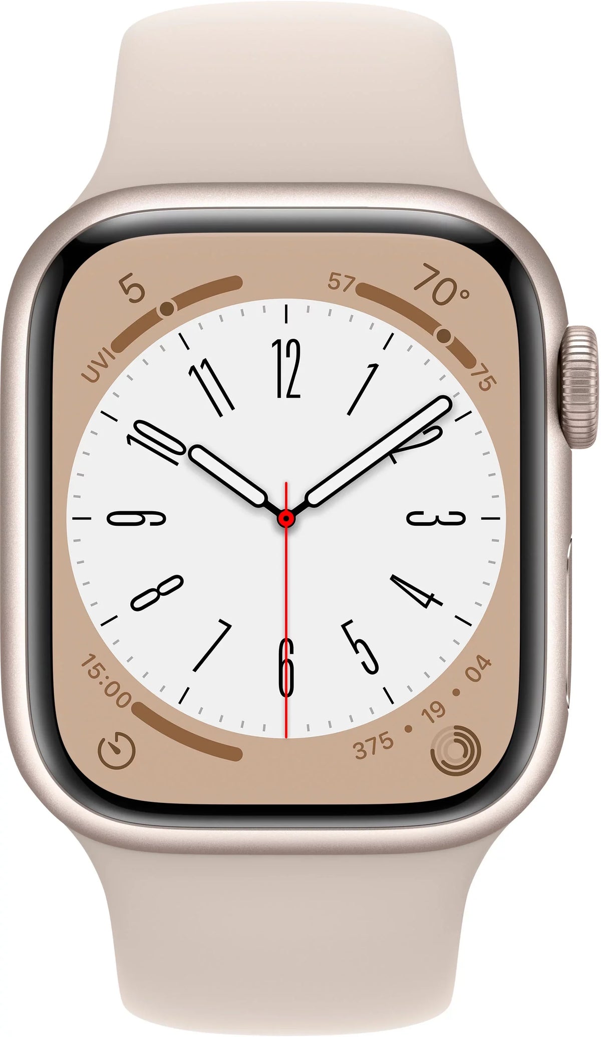 Restored Apple Watch Gen 8 Series 8 41mm Starlight Aluminum - Starlight Sport Band 3K762LL/A (Refurbished)