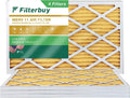 Filterbuy 12x24x1 MERV 11 Pleated HVAC AC Furnace Air Filters (4-Pack)