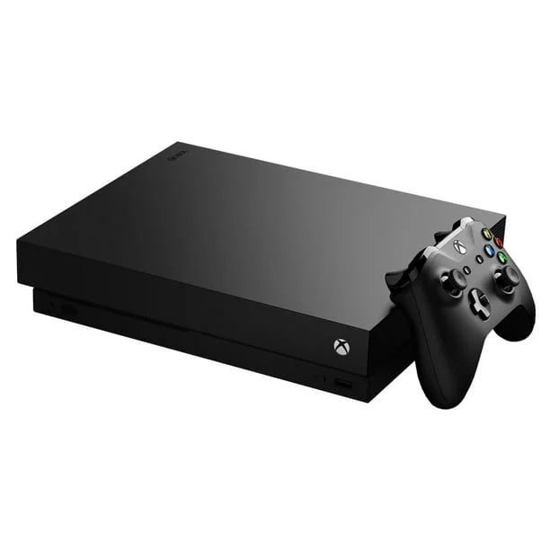 Microsoft Xbox One X 1TB Gaming Console Midnight with Headset Cleaning Kit