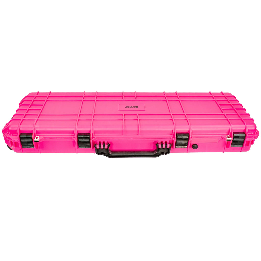 Eylar 44 Inch Roller Rifle Hard Case with Foam Waterproof & Crushproof Pink