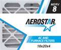 Aerostar 16x20x4 MERV 8, Pleated Air Filter, 16 x 20 x 4, Box of 6, Made in the USA