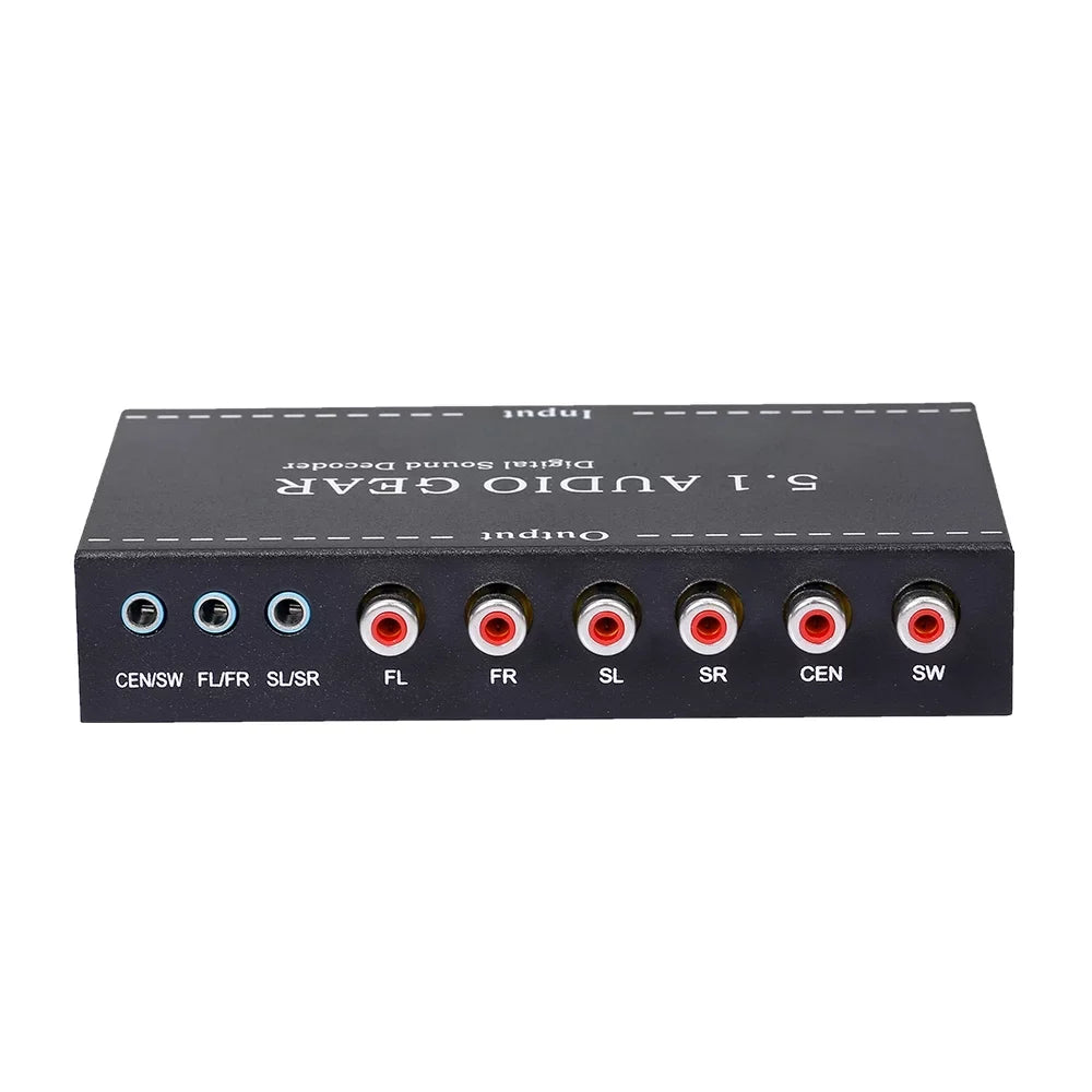 moobody NK-A6L 5.1 Audio Gear Digital Sound Decoder Audio Converter 3.5mm Audio Output Replacement for Dolby Digital AC-3 Plug