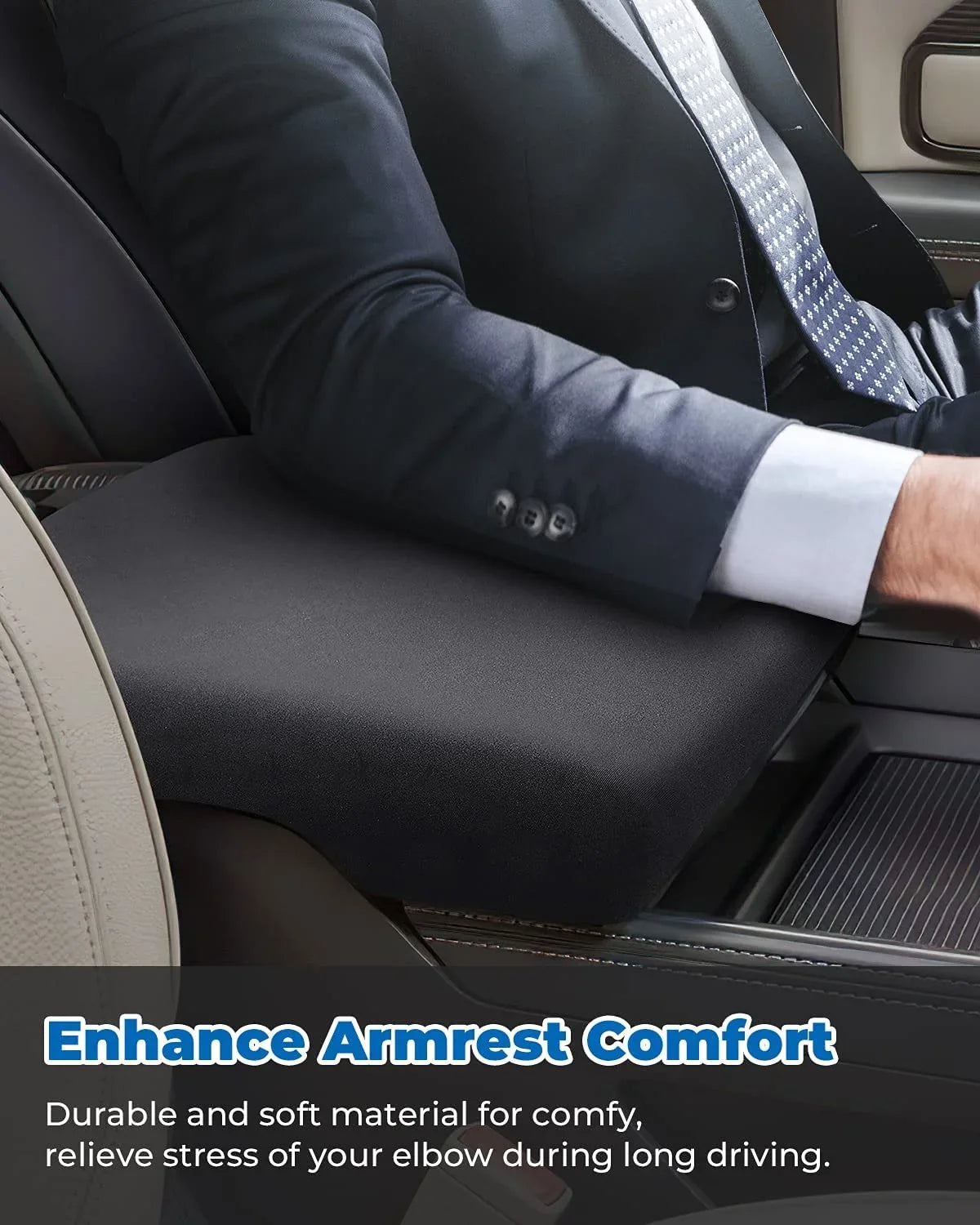 ISSYAUTO Center Console Cover Compatible with 2013-2022 2023 Ram 1500 2500 3500 Console Armrest Cover Protector