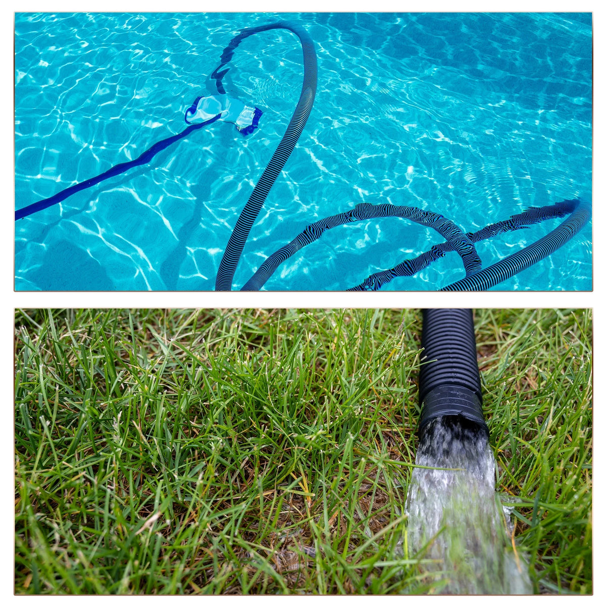 1 Centimeter ID Wavy Pond Pipe Dark Polyvinyl Tube Aquarium Hose, 10ft