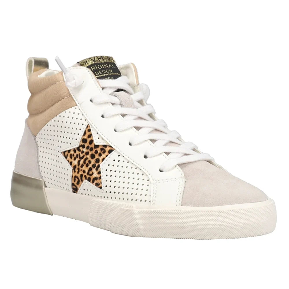 Vintage Havana Womens Lester Leopard High Sneakers Casual Shoes Casual