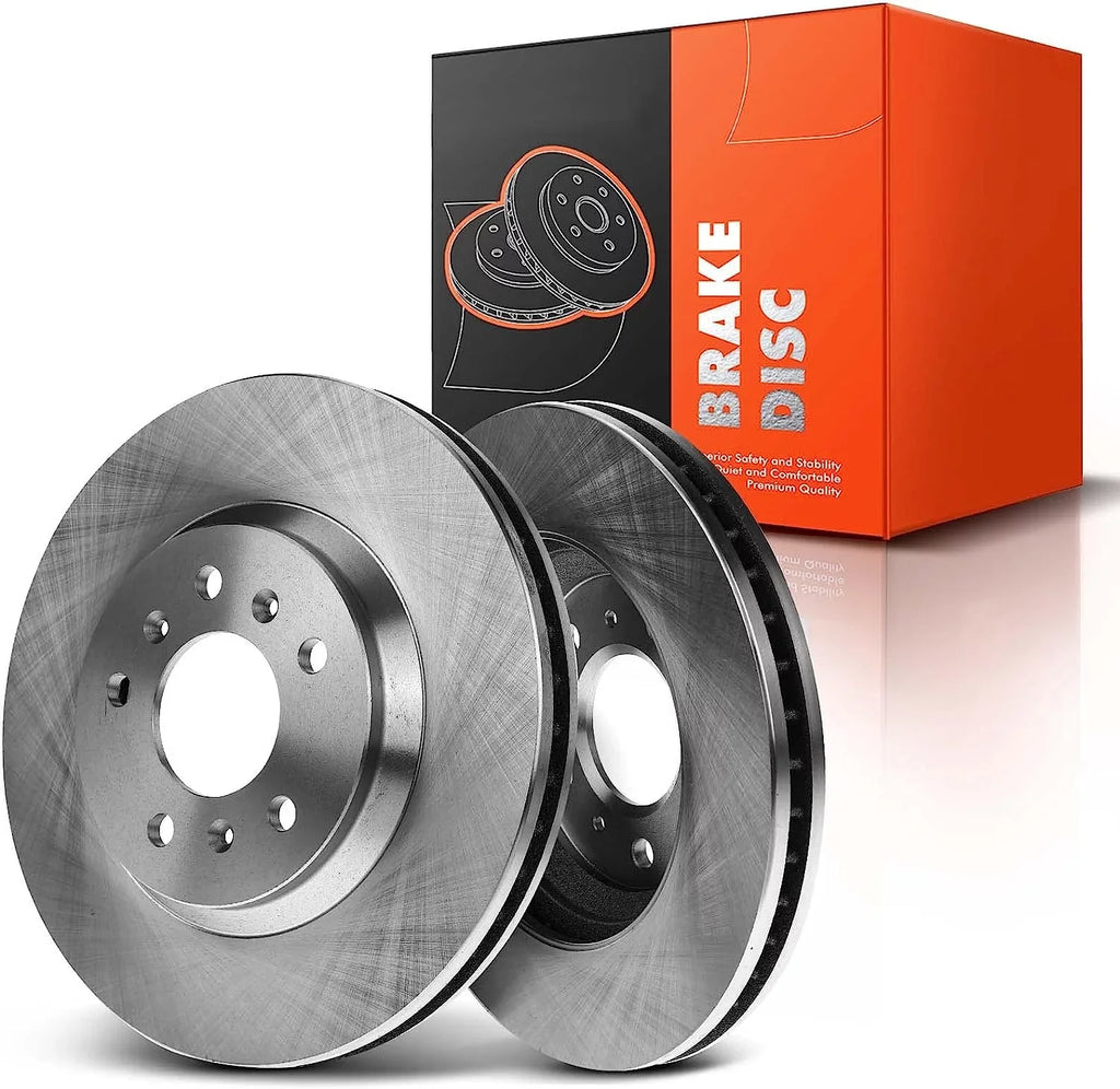 A-Premium Front Disc Brake Rotors Set Compatible with Chevrolet Impala 2006-2013 Impala Limited 2014-2016 Monte Carlo 2006-2007 Buick Lucerne