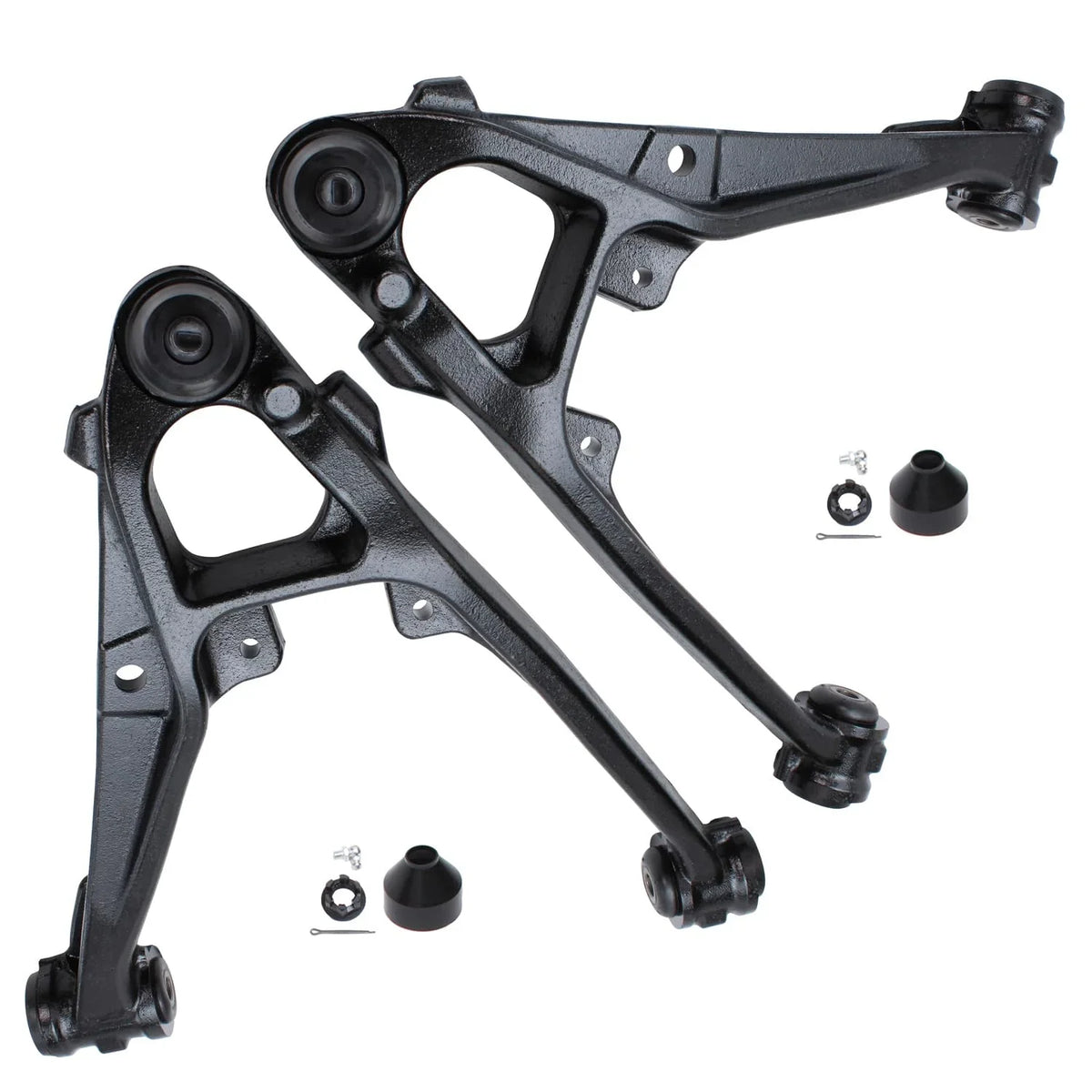 Detroit Axle - Front Lower Control Arms w/Ball Joints for Cadillac Escalade ESV EXT Chevy GMC Avalanche Silverado Sierra 1500 Tahoe Yukon, 2 Lower Control Arms & Ball Joints Pair Replacement
