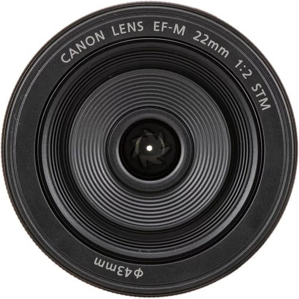 Canon EF-M 22mm f/2 STM Lens in Midnight Compatible with Canon Mirrorless Cameras: Canon EOS M10, M100, M200, M3, M5, M50, M50 Mark II, M6, M6 Mark II & More