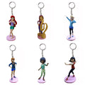 Vanellope Sports Princes Tiana Anna Elsa Ariel Rapunzel Mulan 6 Pc Fan Pull Plastic