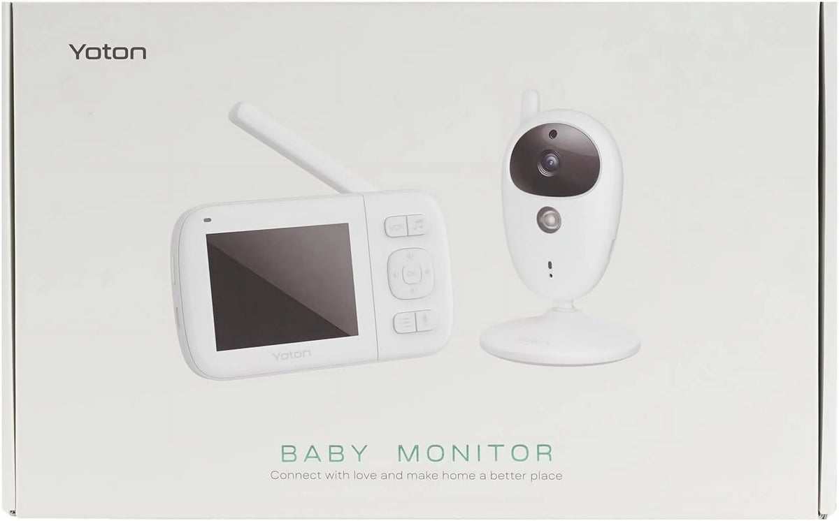 Yoton Baby Monitor with Camera, Unit LCD Screen Home Security, 2.4GHz Wireless Digital Transmission, VOX Mode, Temperature Sensor, Night Vision, 8 Lullabies, Two Way Talk