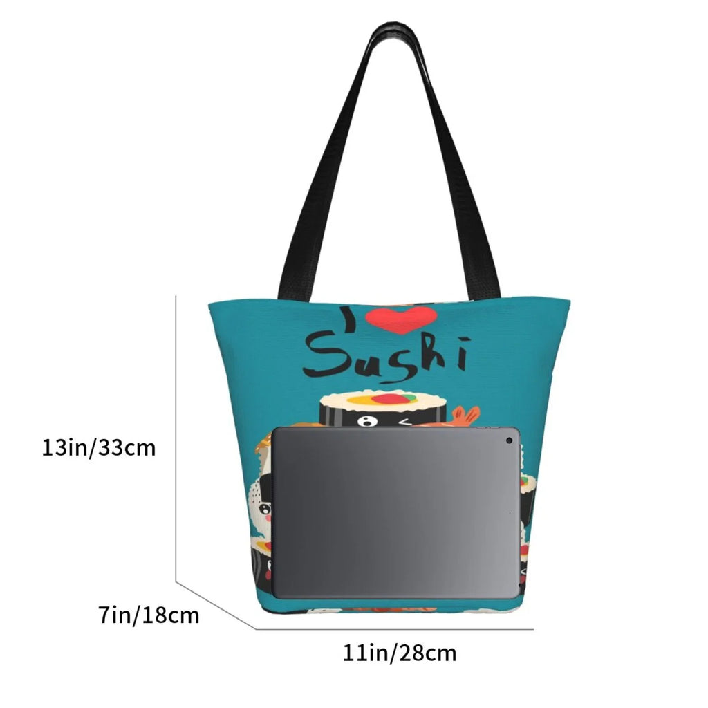 Lukts I Love Sushi Tote Bag,Shoulder Bag Women'S Hobos Handbags Large Capacity Shopping Bag