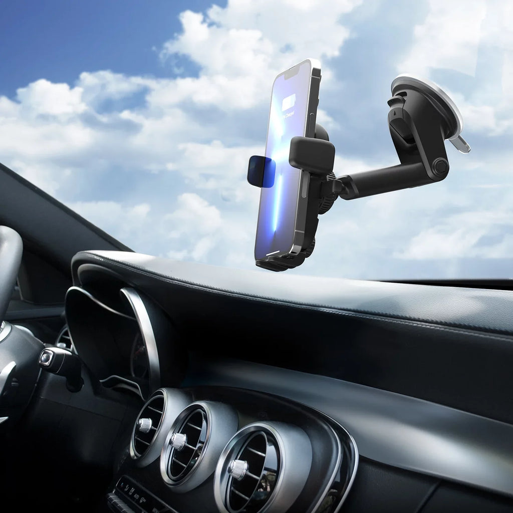 iOttie Easy One Touch Wireless Mini Dashboard & Windshield Mount, Onyx Plastic