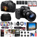 Sony Cyber-shot DSC-RX10 IV Digital Camera + 4K Monitor + Rode VideoMic + More