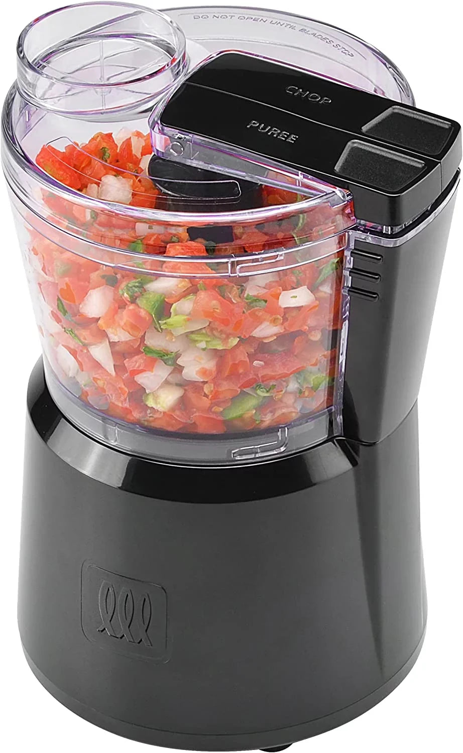 Toastmaster 3-Cup Chopper with 2 Speed Control, Onyx Plastic Body