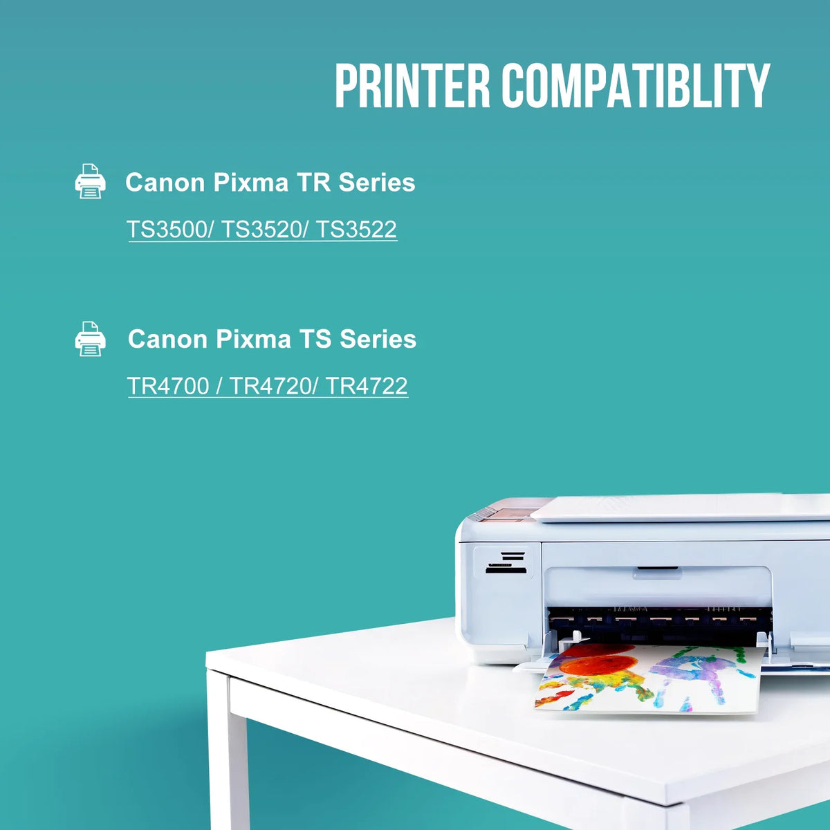 275XL Ink Cartridges for Canon Ink 275 and 276 for Pixma TS3522 TS3520 TS3500 TR4722 TR4720 TR4700 Midnight Tri-Color)
