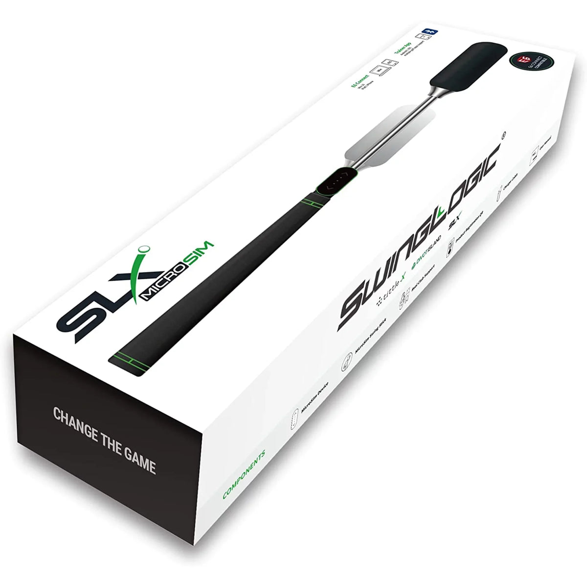 SwingLogic SLX MicroSim Indoor Golf Simulator with E6 Connect Compatibility