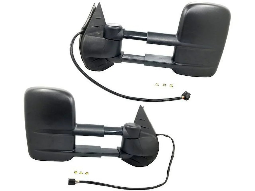 Mirror Set - Compatible with 2007 - 2014 Chevy Silverado 3500 HD 2008 2009 2010 2011 2012 2013