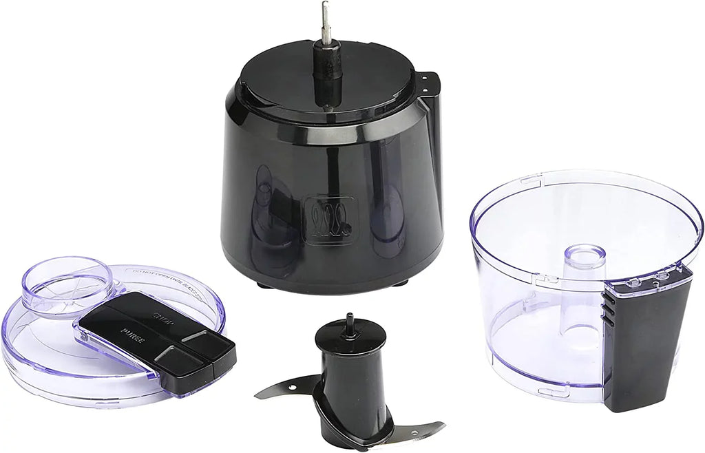 Toastmaster 3-Cup Chopper with 2 Speed Control, Onyx Plastic Body