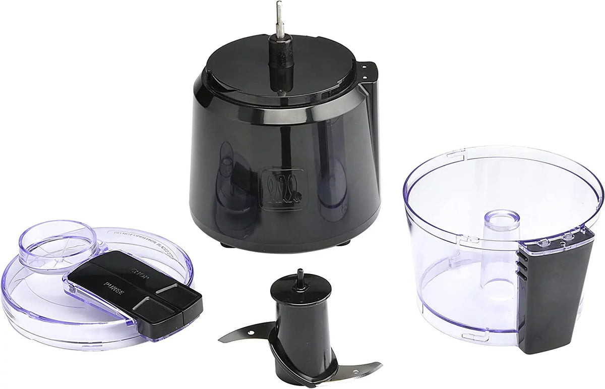 Toastmaster 3-Cup Chopper with 2 Speed Control, Onyx Plastic Body
