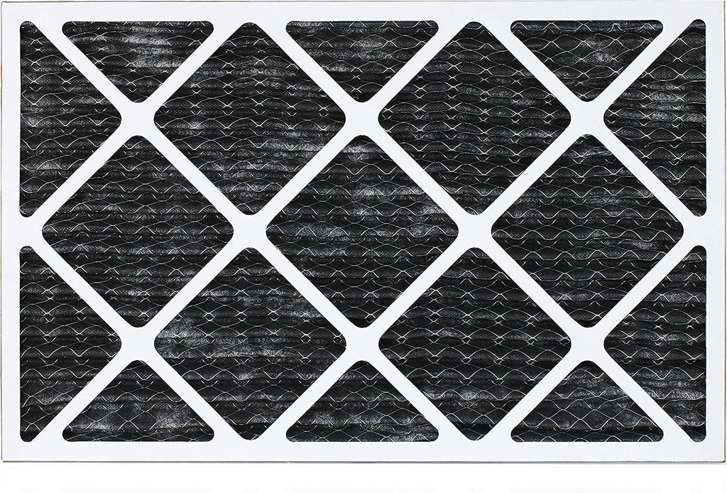 Filterbuy 16x24x1 MERV 8 Odor Eliminator Pleated HVAC AC Furnace Air Filters with Activated Carbon (4-Pack)