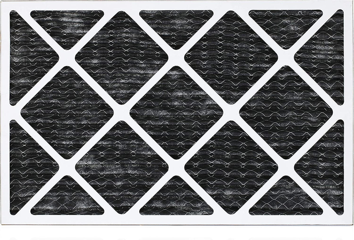 Filterbuy 16x24x1 MERV 8 Odor Eliminator Pleated HVAC AC Furnace Air Filters with Activated Carbon (4-Pack)