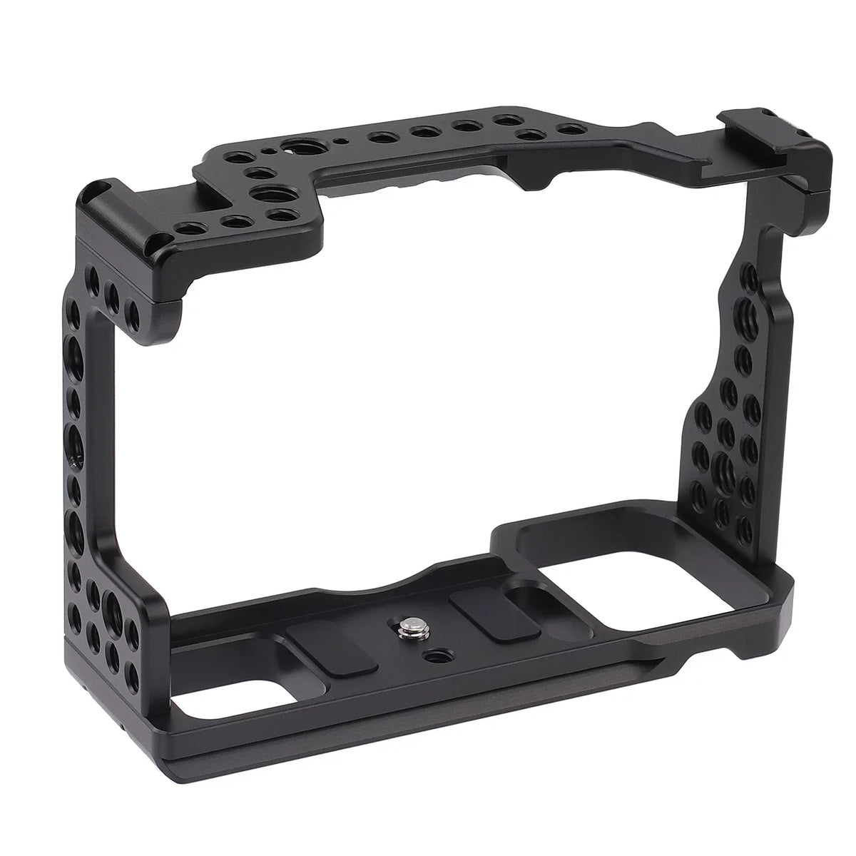 Cage Aluminum Alloy Video Cage Replacement for Sony A7M3 A7R3 A9 Mirrorless with Cold Shoe Mount 14 Centimeter & 38 Centimeter Screw Holes