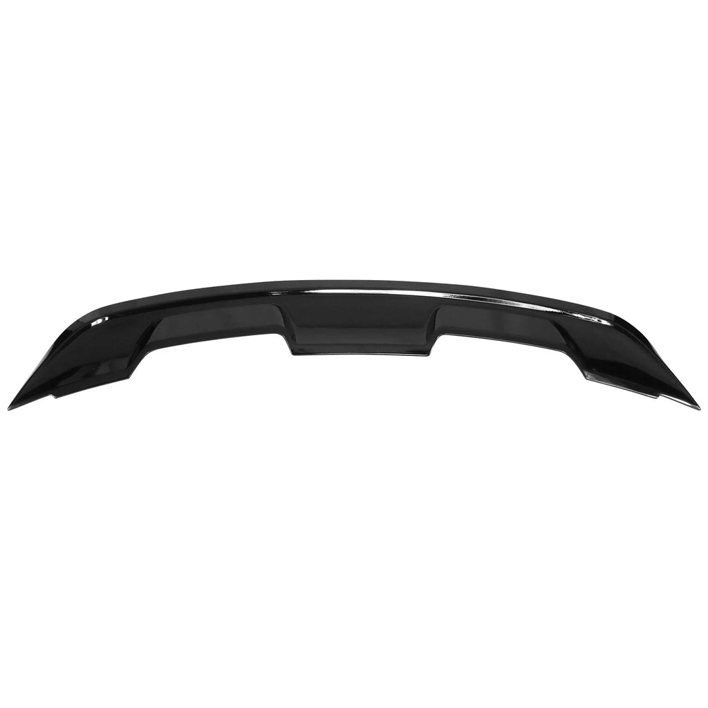 Ikon Motorsports Compatible with 15-23 Ford Mustang Coupe GT500 Style Rear Trunk Spoiler Wing Gloss Charcoal - ABS 2015 2016 2017 2018 2019 2020