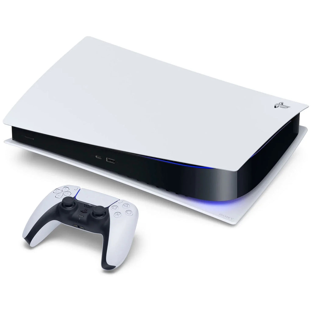 Sony Playstation 5 Disc Version Console with Extra Pink Controller and Charcoal PULSE 3D Headset Bundle with Cleaning Cloth