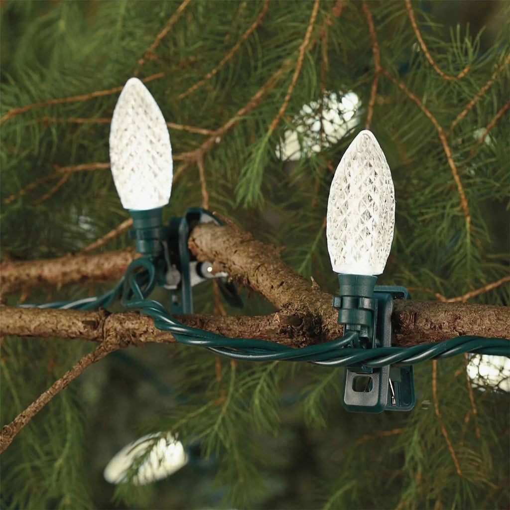 NOMA Quick Clip C9 LED 100 Warm Bulbs Christmas String Lights (3 Pack)