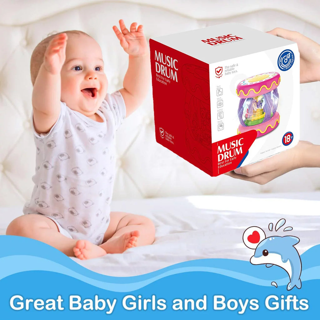 Sytle-Carry Baby Toys 6 to 12 Months, Musical Learning Infant Toys 12-18 Months, Baby Unicorn Rotating Light Up Toys for Toddlers 1 2 3+ Years Old Boys Girls