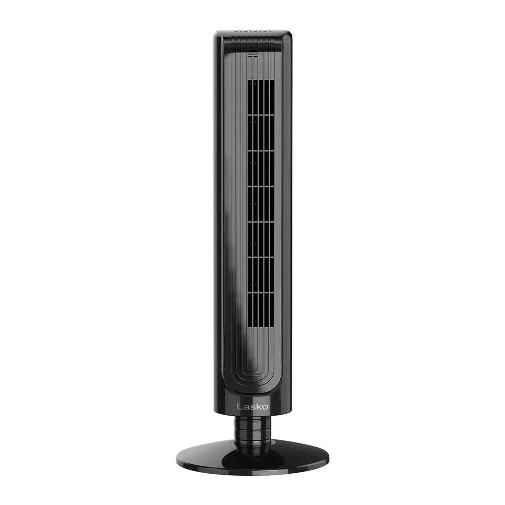 Lasko 32 Unit Slim Portable 3 Speed Oscillating Tower Fan with Remote
