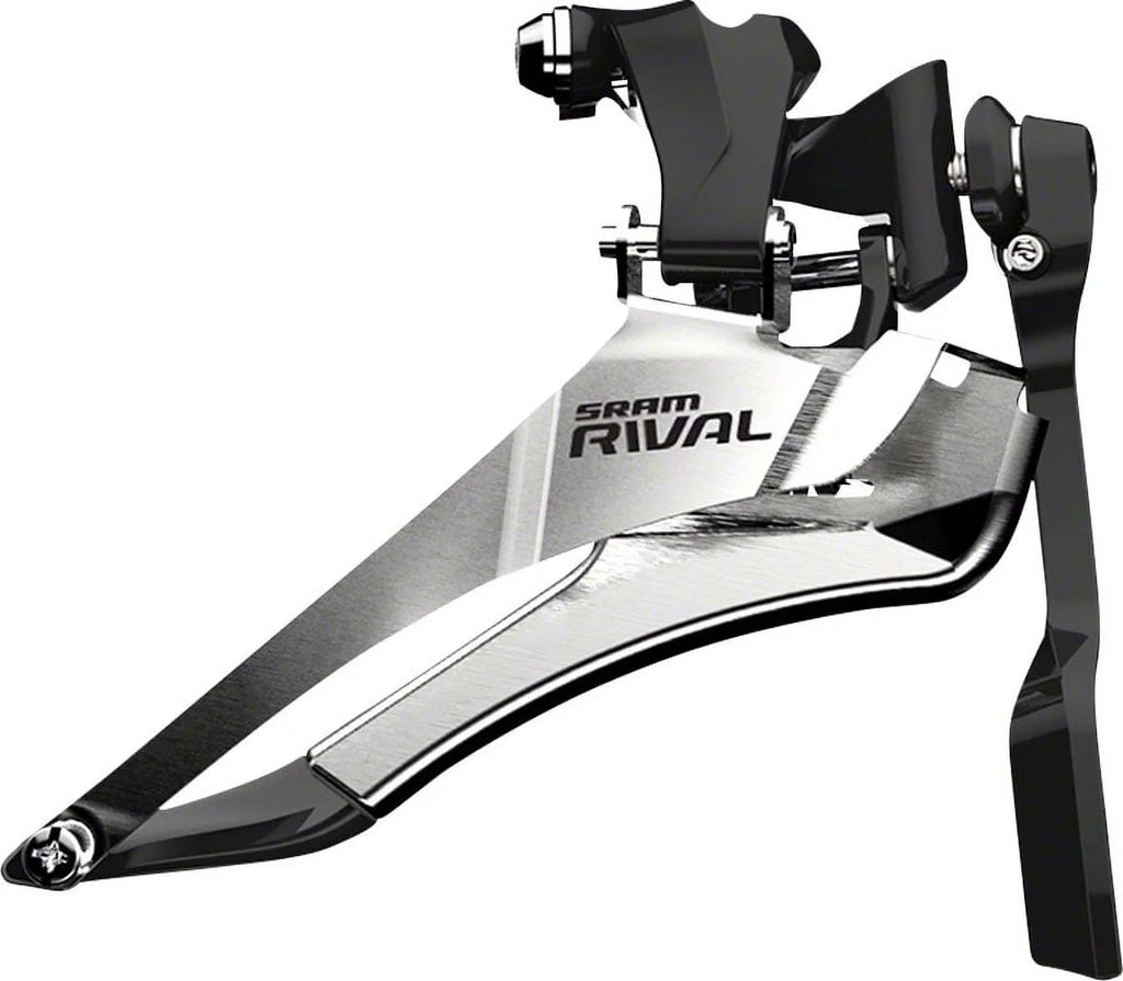 SRAM Rival 22 Front Derailleur - 2x11-Speed Yaw, Braze-on, with Chain Spotter, Onyx