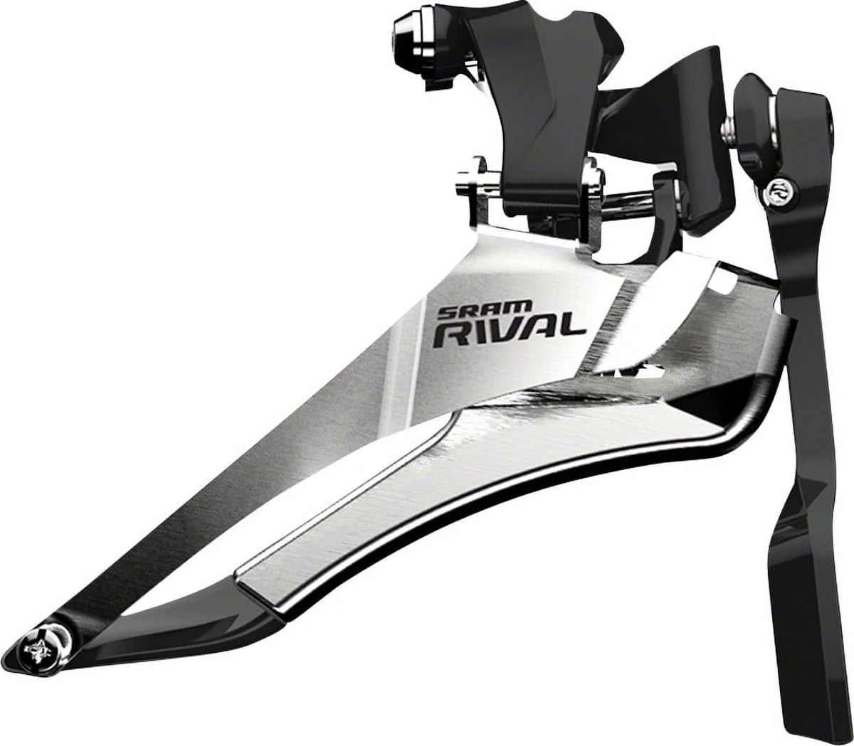 SRAM Rival 22 Front Derailleur - 2x11-Speed Yaw, Braze-on, with Chain Spotter, Onyx
