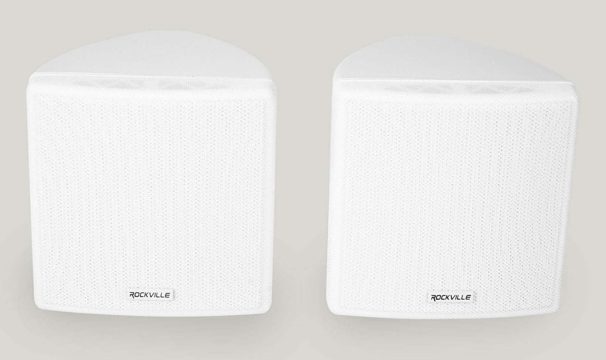 6-Zone Amp+4) 3.5" White Cube+2) JBL Pendant+Ceiling Speakers for Restaurant/Bar