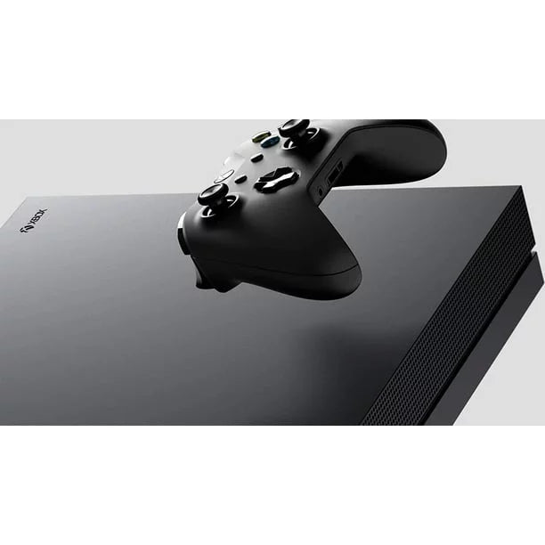 Microsoft Xbox One X 1TB Gaming Console Midnight with Headset Cleaning Kit