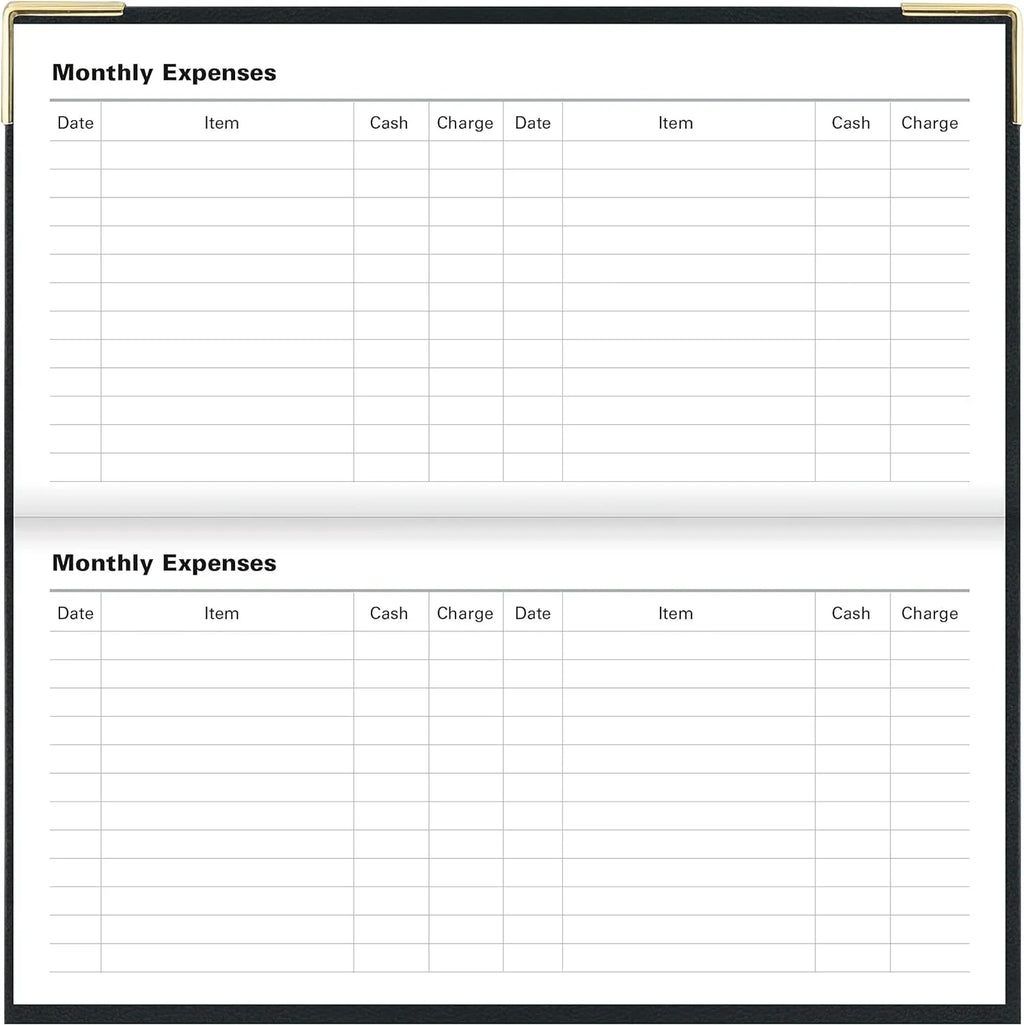 Of London 12S Daily Planner, Day Per Page, Classic Slim Month Per Page, 13 Months Jan 2023 - Jan 2024, Landscape Diary 2023 6 5/8" 3 1/4" Charcoal