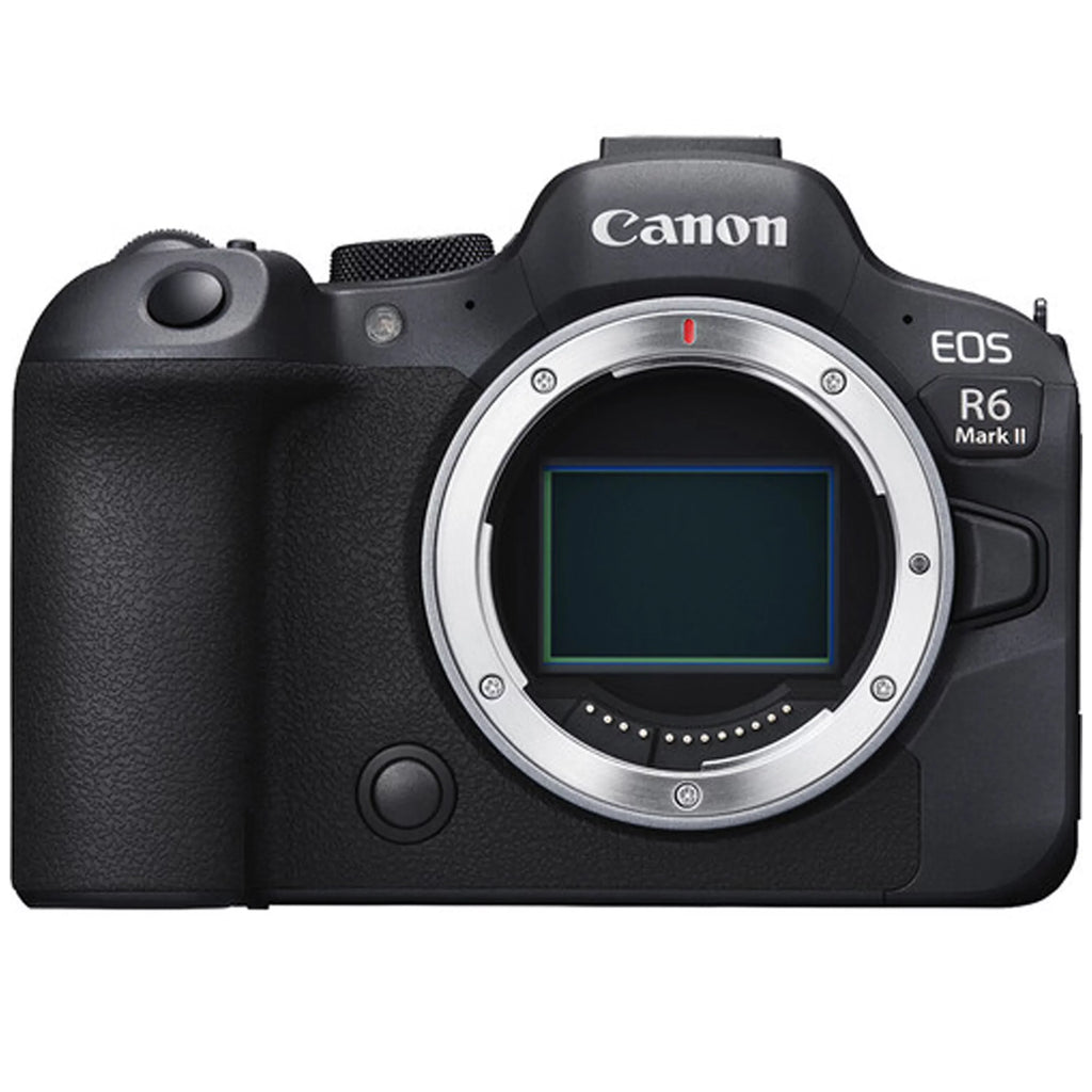 Canon EOS R6 Mark II Mirrorless Camera w/ Canon RF 24-105mm f/4 L IS USM Lens + 128GB Memory Card + LED Video Light + Microphone + Battery Grip & More