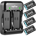 Rapthor 2800 mAh Controller Battery Pack for Xbox One/Xbox Series X/Xbox One S/Xbox One X/Xbox One Elite, 4 x 2800 mAh Rechargeable Battery