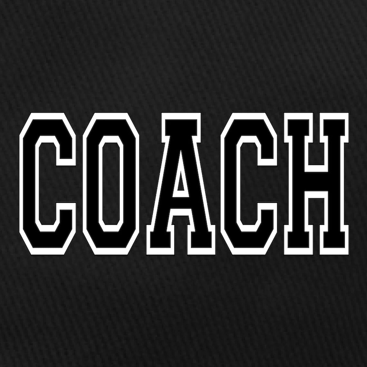 CafePress - Coach Charcoal Cap - Printed Adjustable Cotton Canvas Midnight Baseball Hat