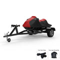 Weatherproof Jet Ski Cover For YAMAHA Wave Runner FX 2006-2011 - RED / Midnight Color - All Weather - Trailerable - Protects from Rain, Sun, UV Rays, And More! Includes Trailer Straps And Storage Bag