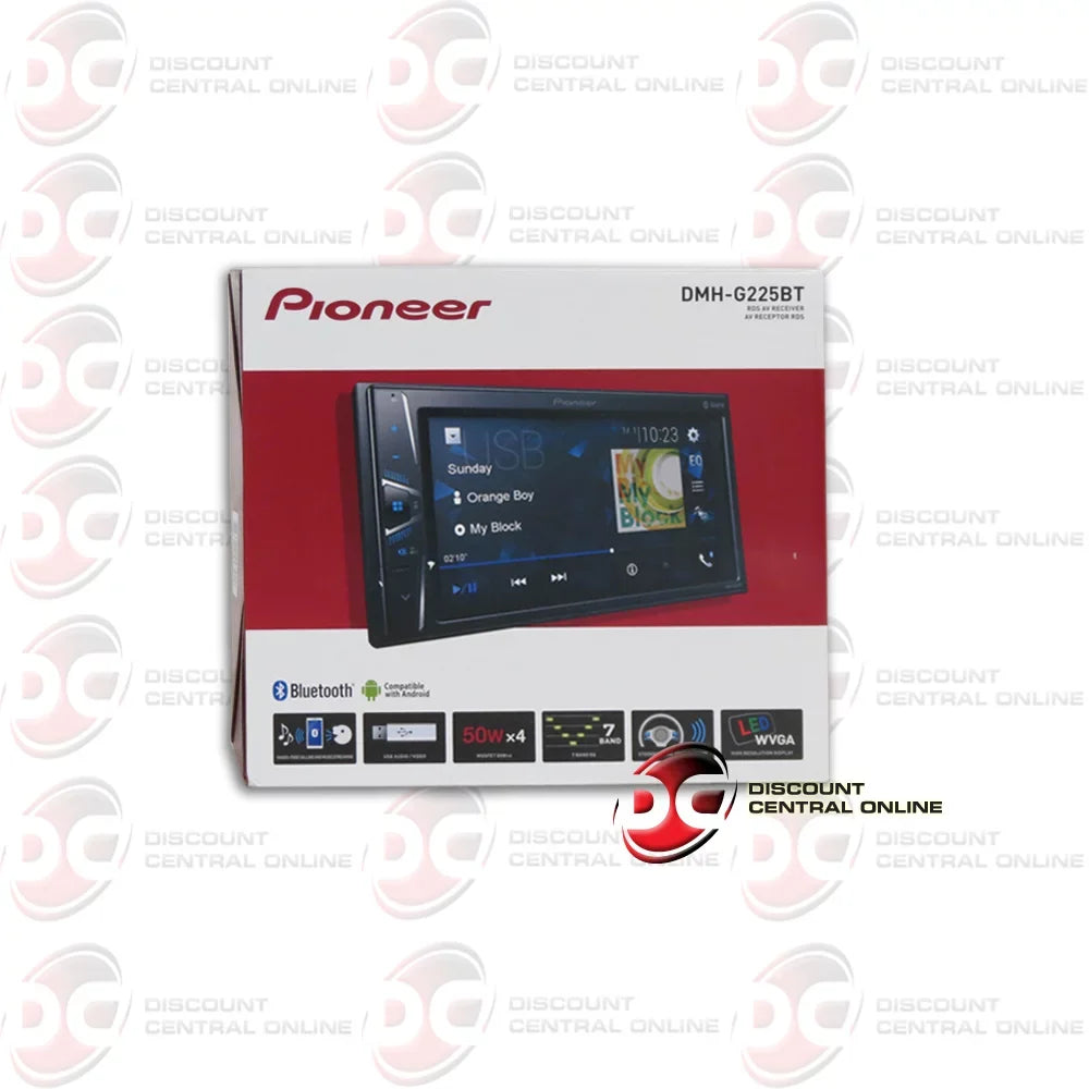 Pioneer 2-DIN 6.2" Touchscreen Digital Media Car stereo USB Bluetooth + Remote with DiscountCentralOnline FL09BK Full License plate Night vision Waterproof back-up camera