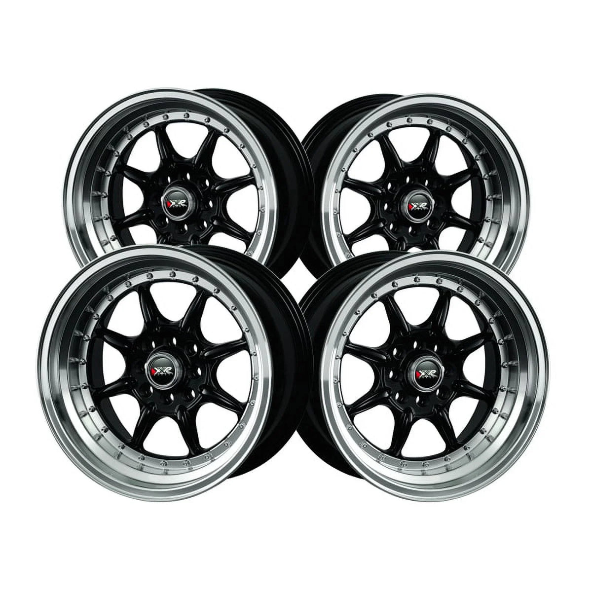 XXR 2 16 Midnight Wheel / Rim 4x100 & 4x4.5 with a 20mm Offset and a 73.1 Hub Bore.