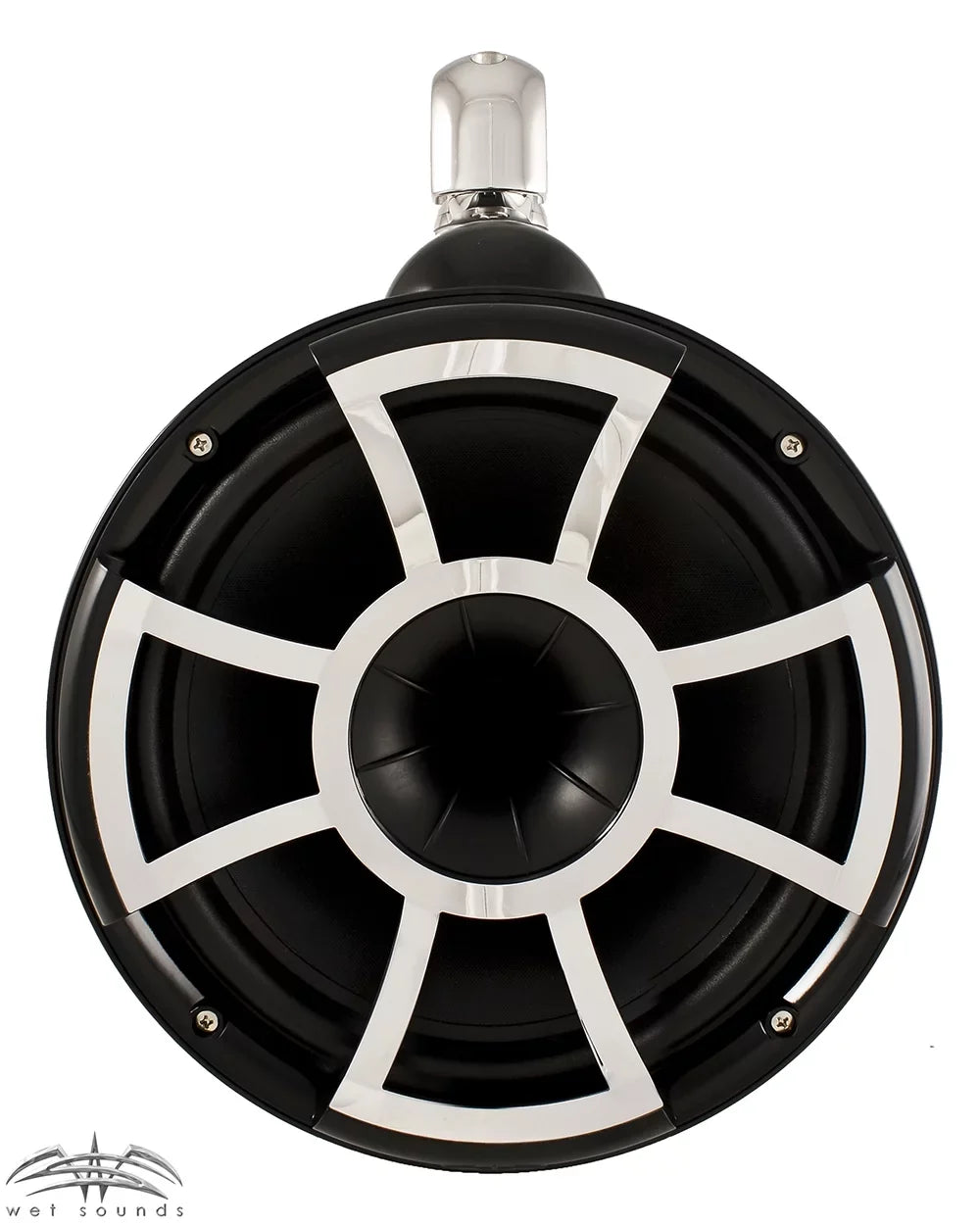 Wet Sounds For Malibu G3: Two Pairs of REV10B-SC 10" Dark Swivel Tower Speakers with G3 Adapters & SDX2 Amplifier